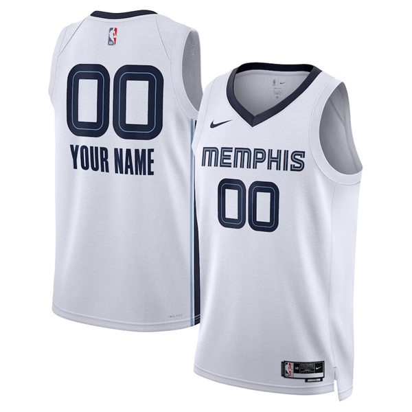 Mens Youth Memphis Grizzlies Custom Nike White White Association Edition Jersey