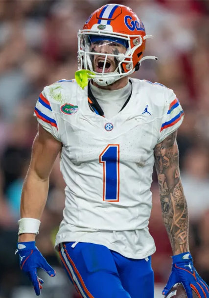 Mens Youth Florida Gators #1 Montrell Johnson Jr. White College Football Game Jersey