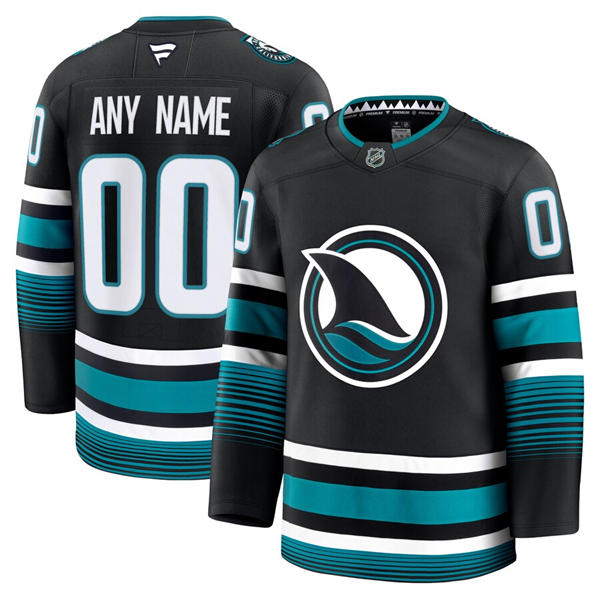 Womens San Jose Sharks Custom Fanatics Black Alternate Premium Jersey