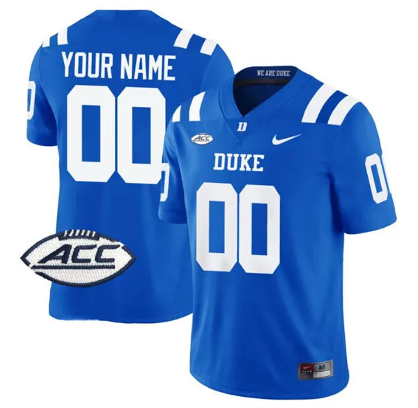 Duke Blue Devils Custom Nike Royal College Football Jersey