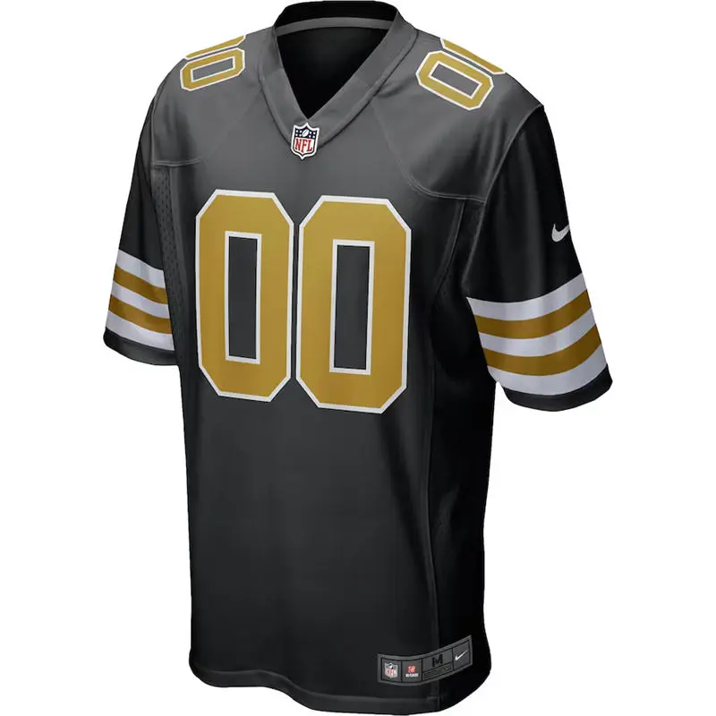 New Orleans Saints Custom Nike Black Alternate Limited Jersey