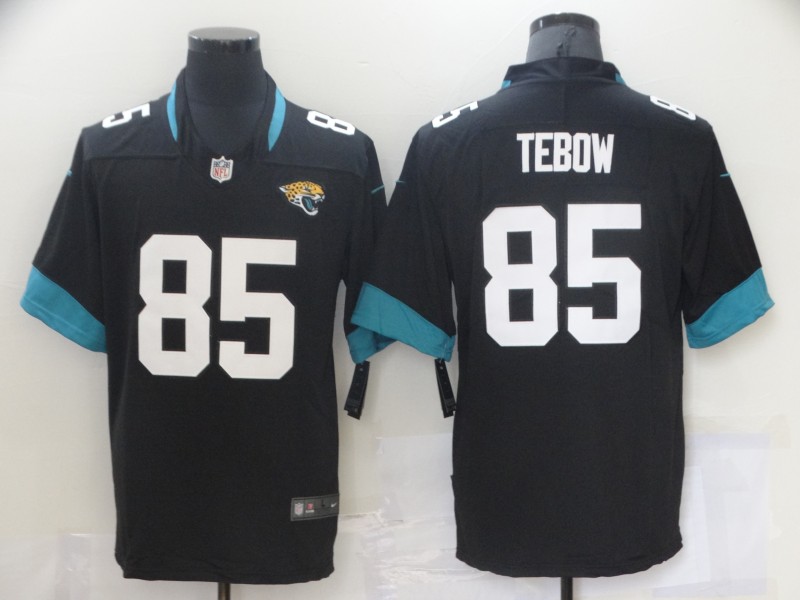 Men's Jacksonville Jaguars #85 Tim Tebow Nike Black Vapor Untouchable  Jersey