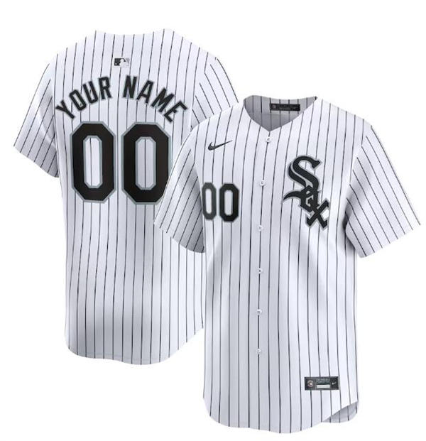 Men's Youth Womens Chicago White Sox Custom Nike White Home Limited Jersey