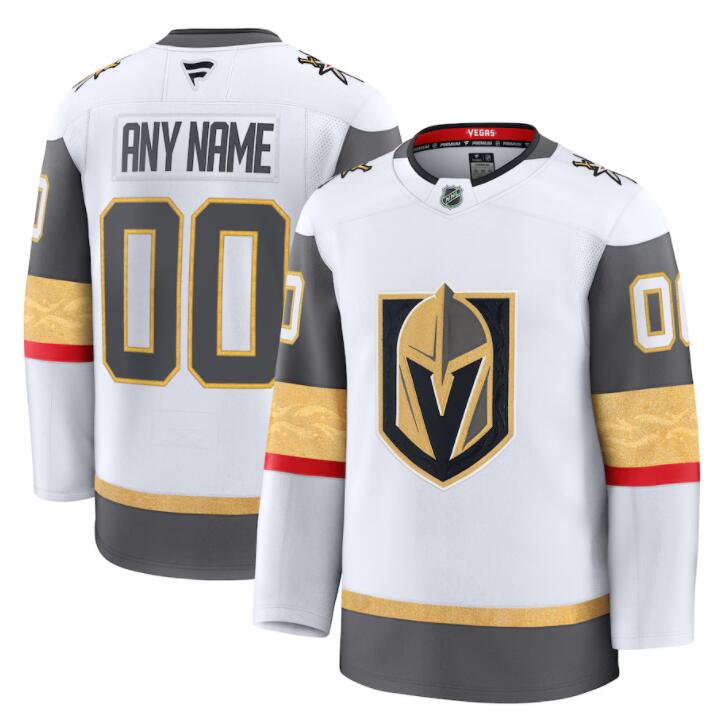 Womens Vegas Golden Knights Custom  Fanatics Away White Jersey