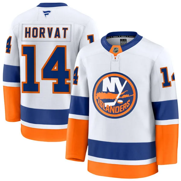 Mens New York Islanders #14 Bo Horvat Fanatics Away White Jersey
