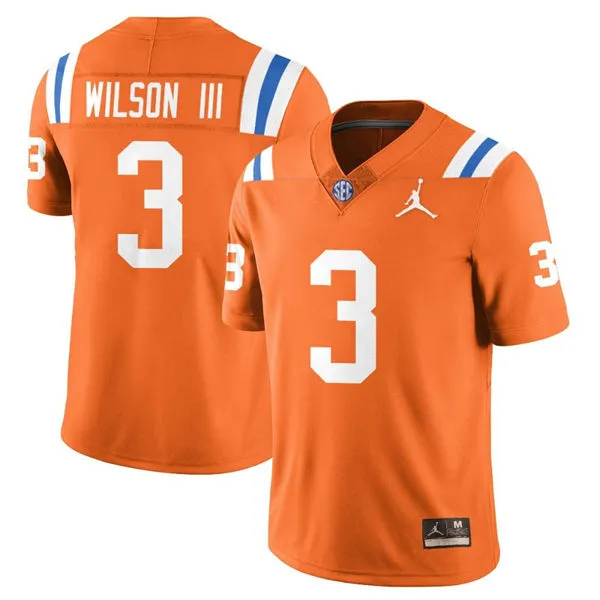 Florida Gators #3 Eugene Wilson III Orange 1960's Retro Football Jersey