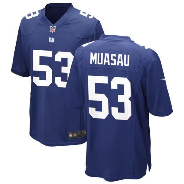 Men's New York Giants #53 Darius Muasau Nike Royal Team Color Vapor Untouchable Limited Jersey