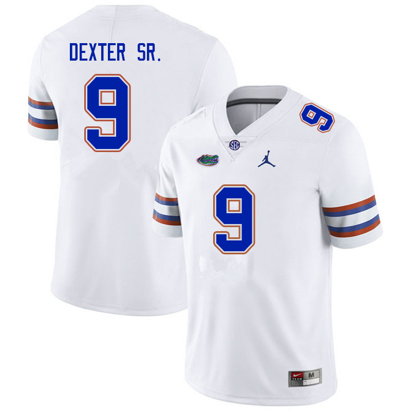 Mens Florida Gators #9 Gervon Dexter White Jordan Brand College Football Game Jersey