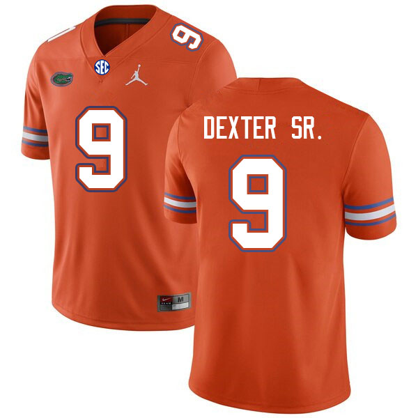 Mens Florida Gators #9 Gervon Dexter Orange Jordan Brand College Football Game Jersey