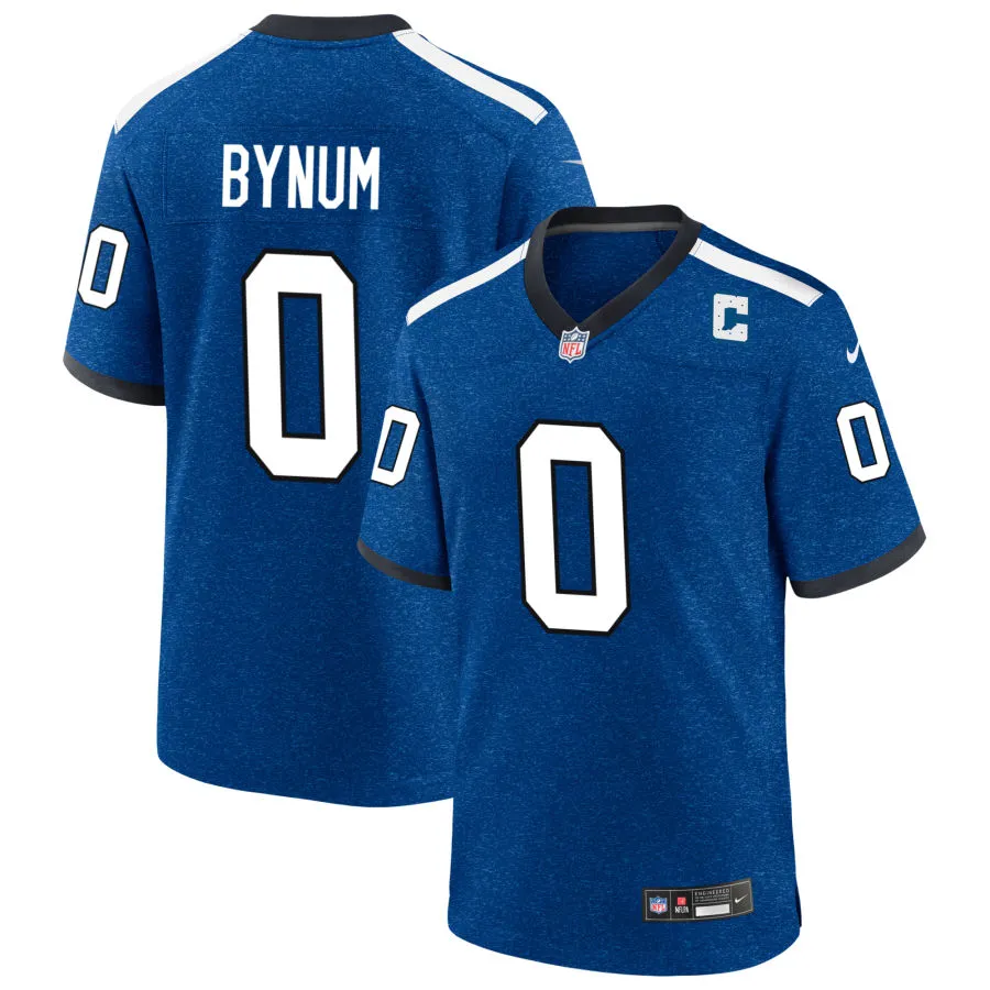 Mens Indianapolis Colts #0 Camryn Bynum Royal Indiana Nights Alternate Vapor F.U.S.E. Limited Jersey
