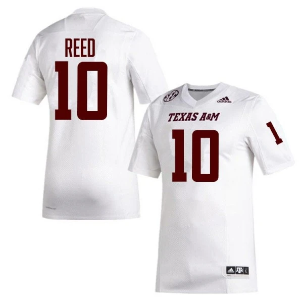 Texas A&M Aggies #10 Marcel Reed 2025 White College Football Game Jersey