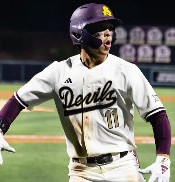 Arizona State Sun Devils #11 Kien Vu adidas Cream 2025 XII Baseball Game Jersey