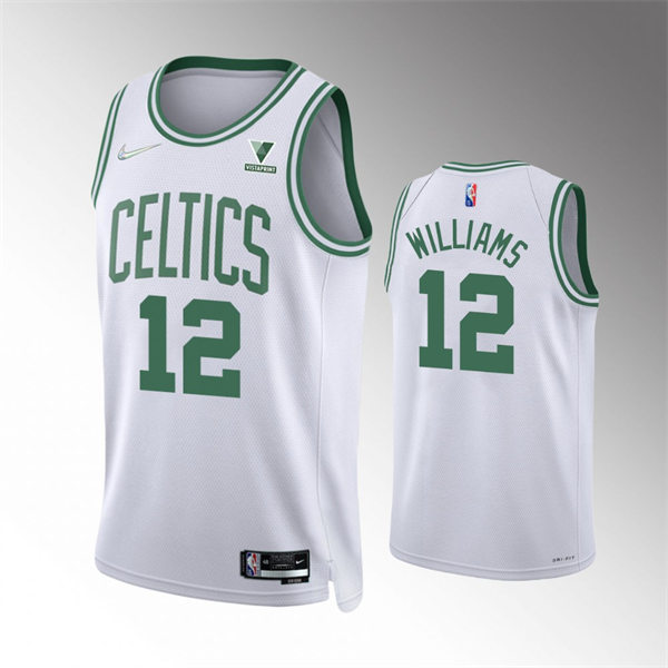 Mens Boston Celtics #12 Grant Williams Nike White Association Edition Jersey