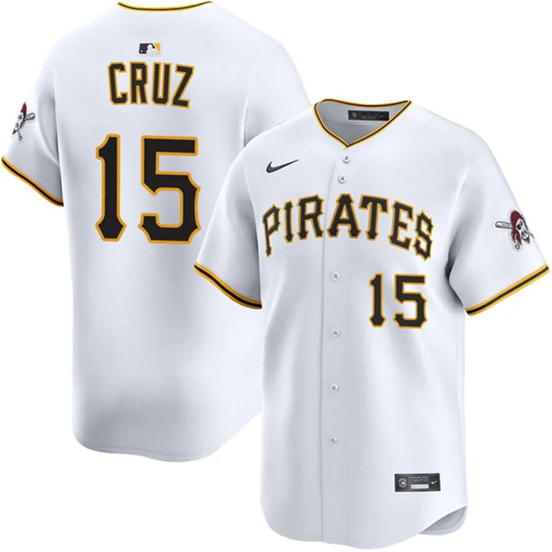 Mens Pittsburgh Pirates #15 Oneil Cruz Nike White Home Limited Jersey