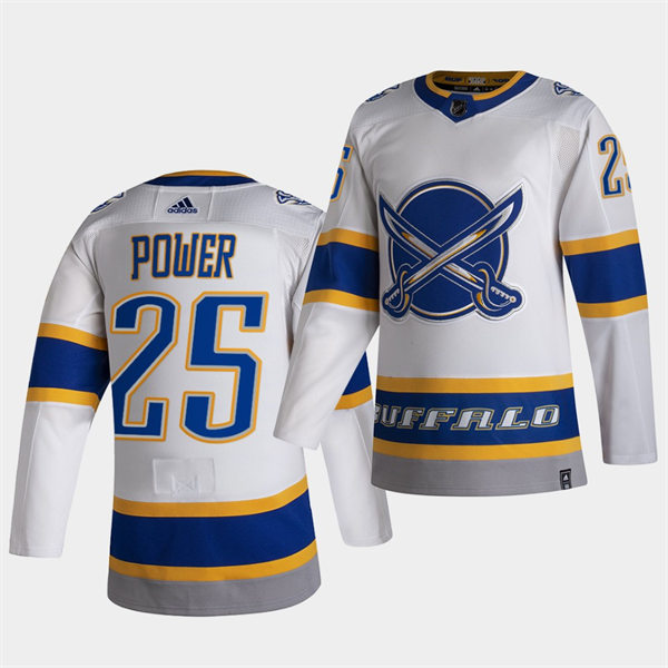 Mens Buffalo Sabres #25 Owen Power Adidas 2020-21 NHL Reverse Retro Special Edition Jersey
