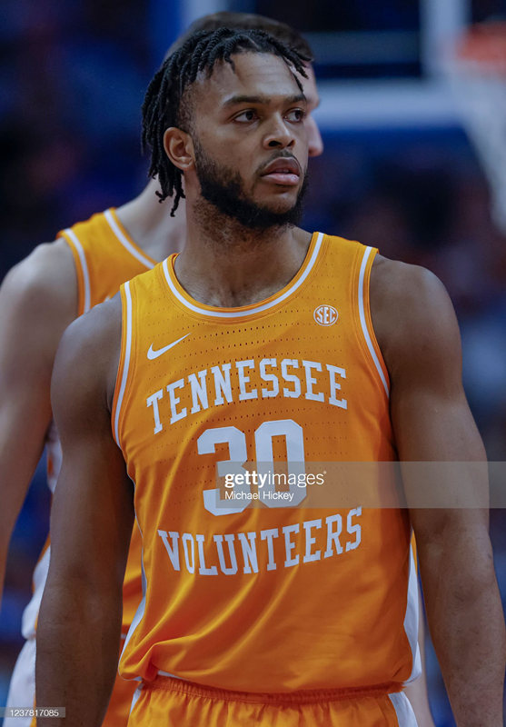 Men's Youth Tennessee Volunteers #30 Josiah-Jordan James Nike 2021-22 Orange Retro College Basketball Jersey