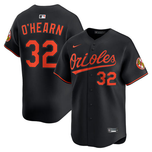 Mens Baltimore Orioles #32 Ryan O'Hearn Nike Black Alternate Limited Jersey