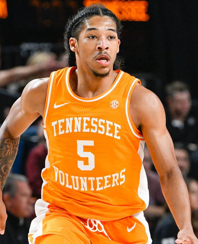 Mens Youth Tennessee Volunteers #5 Zakai Zeigler 2021-22 Orange Retro College Basketball Game Jersey