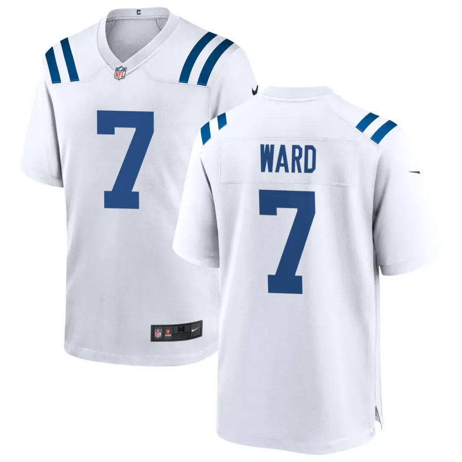 Mens Indianapolis Colts #7 Charvarius Ward Nike White F.U.S.E.Vapor Limited Player Jersey