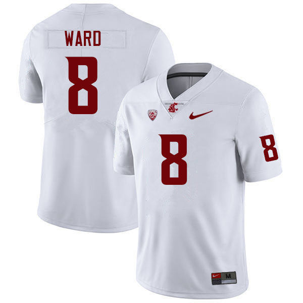 Mens Youth Washington State Cougars #8 Xavier Ward Nike White College Football Game Jersey