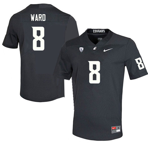 Mens Youth Washington State Cougars #8 Xavier Ward Nike Charcoal College Football Game Jersey