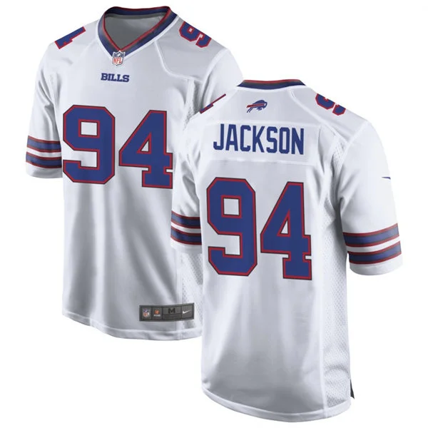 Mens Buffalo Bills #94 Landon Jackson Nike White Vapor F.U.S.E. Limited Jersey