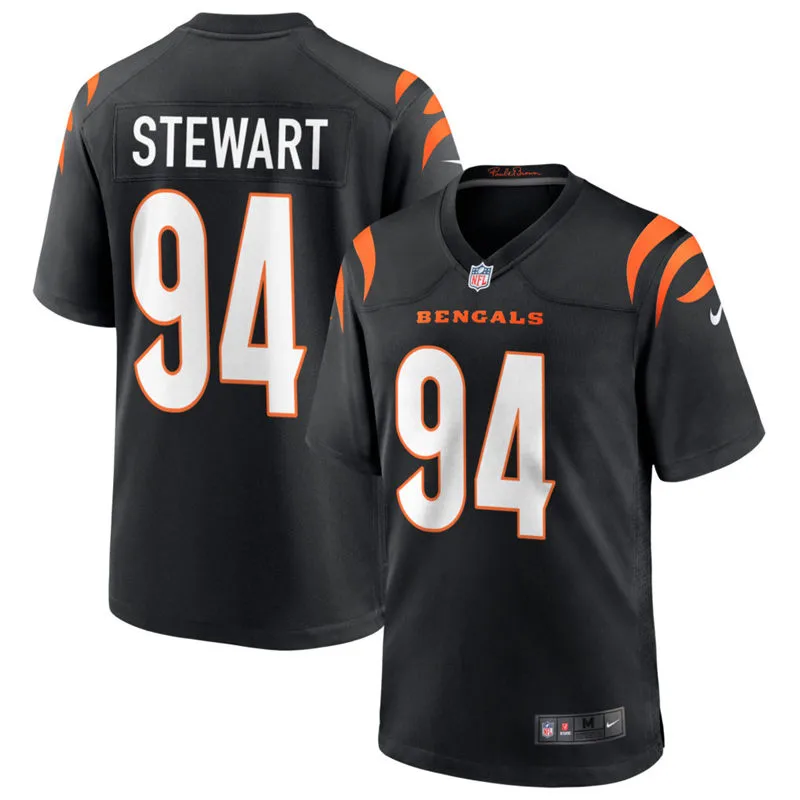 Youth Cincinnati Bengals #94 Shemar Stewart Nike Black Team Color Limited Player Jersey