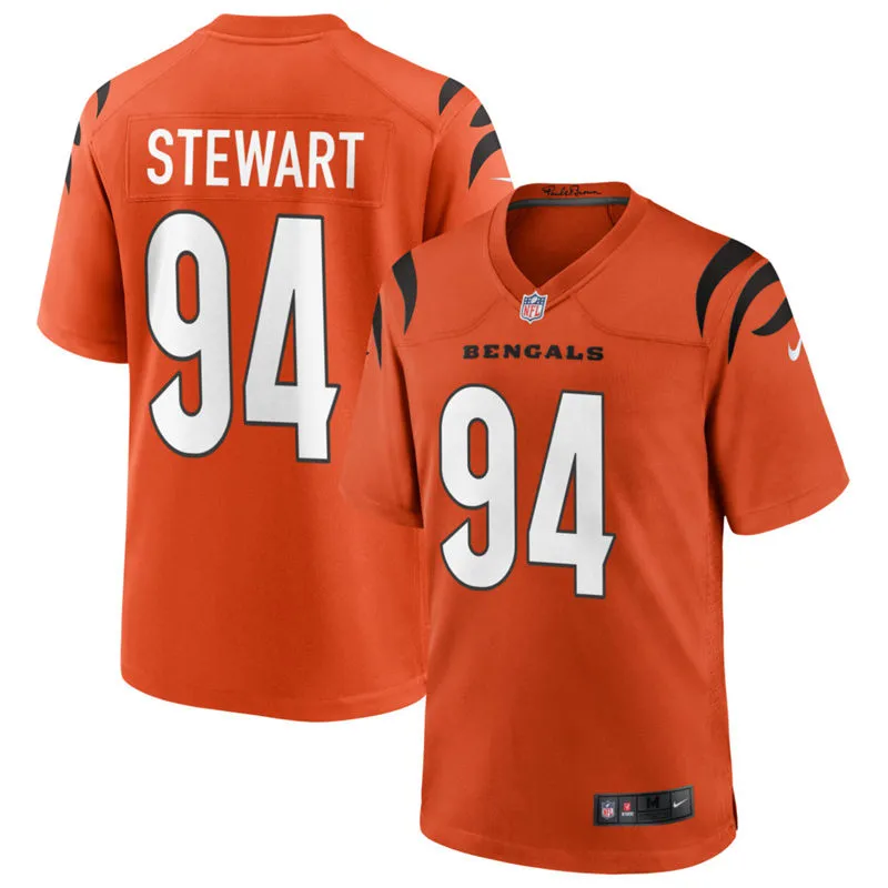 Youth Cincinnati Bengals #94 Shemar Stewart Nike Orange Alternate Limited Player Jersey