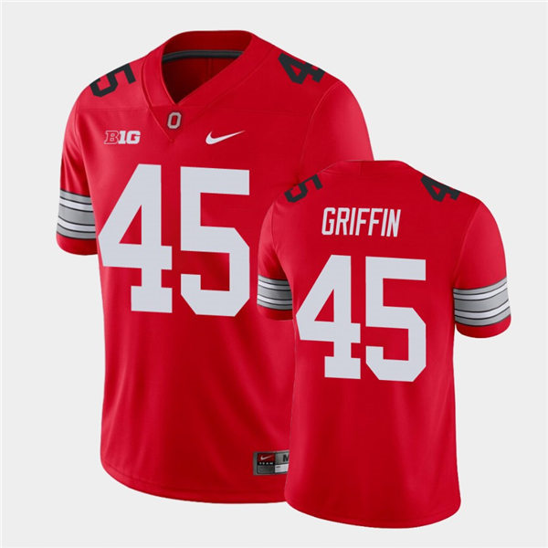 Men's Ohio State Buckeyes #45 Archie Griffin Nike Scarlet Retro Football Jersey