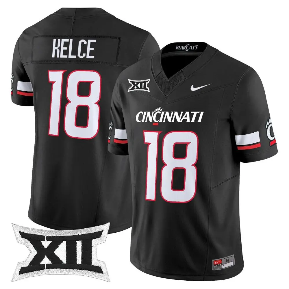 Cincinnati Bearcats #18 Travis Kelce 2025 CLASSIC Black Vapor F.U.S.E.Limited Football Jersey