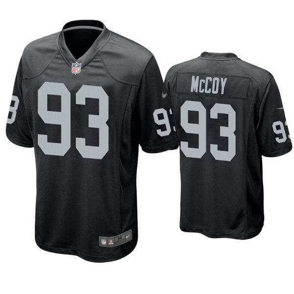 Mens Las Vegas Raiders #93 Gerald McCoy Nike Black Vapor Limited Jersey