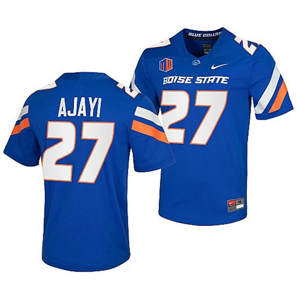 Mens Boise State Broncos #27 JAY AJAYI Nike Royal College Football Jersey