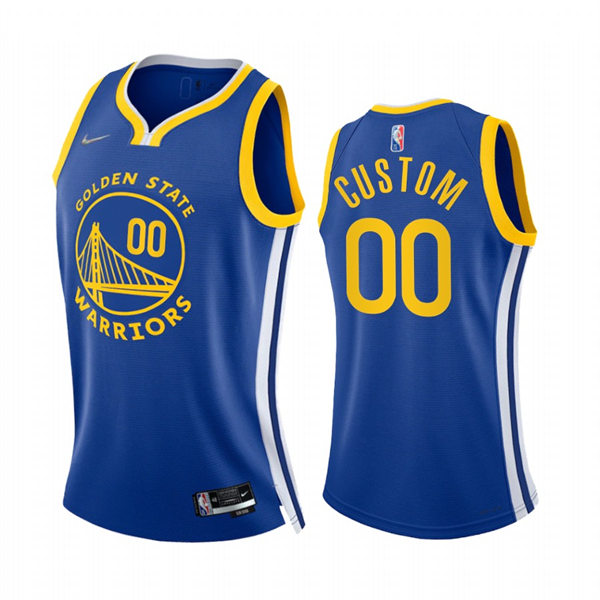 Women's Golden State Warriors Custom Nike Royal Icon Edition Swingman Jersey