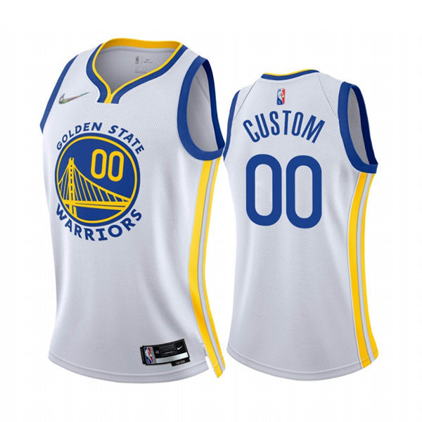 Women's Golden State Warriors Custom Nike White Association Edition Swingman Jersey