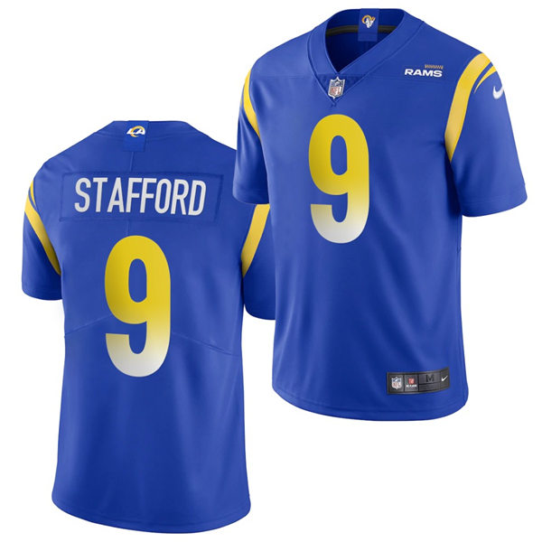 Youth Los Angeles Rams #9 Matthew Stafford Nike Royal Vapor Limited Football Jersey