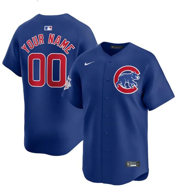 Chicago Cubs Custom Nike Royal Alternate Limited Jersey