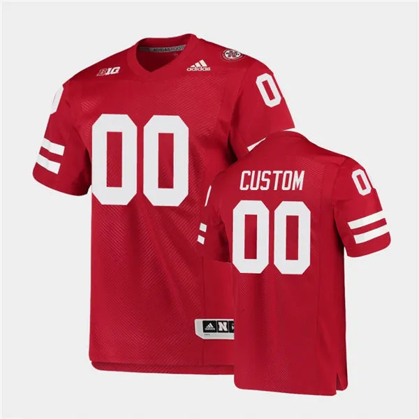 Nebraska Cornhuskers Custom 2025 Red College Football Game Jersey