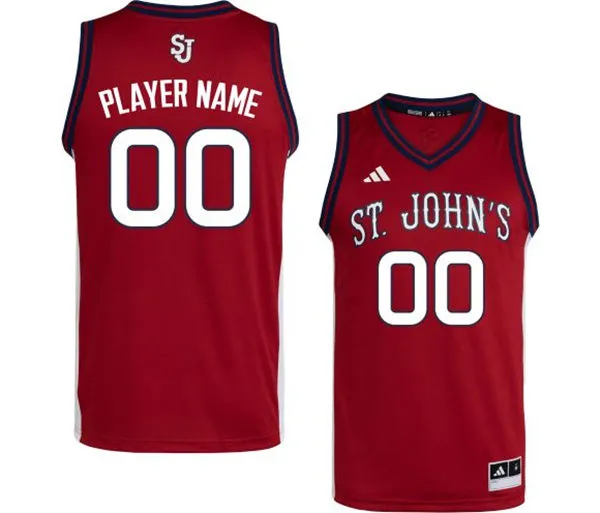 St. John's Red Storm Custom Adidas 2026 Red Basketball Game Jersey