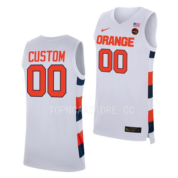 Men's Youth Syracuse Orange Custom Nike 2023 White College Basketball Game Jersey
