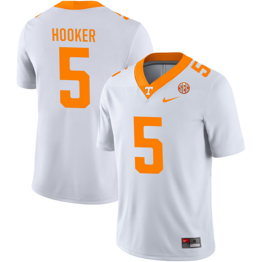 Men's Tennessee Volunteers #5 Hendon Hooker Nike 2021 White College Football Game Jersey