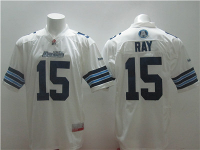 CFL Toronto Argonauts #15 Ricky Ray White Jersey