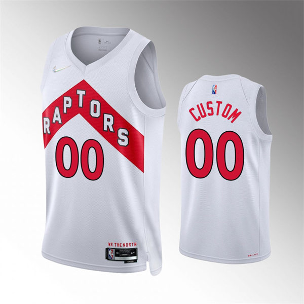 Mens Youth Toronto Raptors Custom Diamond Nike 2021-22 White Association Editio Jersey