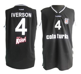 Turkey Besiktas #4 Iverson Black Jersey