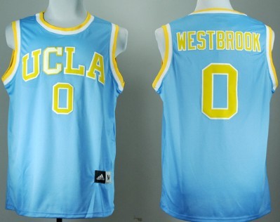 Men's UCLA Bruins #0 Russell Westbrook Blue College Basketball Jersey