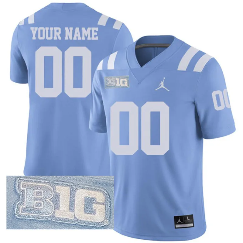UCLA Bruins Custom Light Blue College Football Homecoming throwback uniforms Jersey