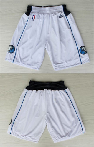 Dallas Mavericks White Shorts