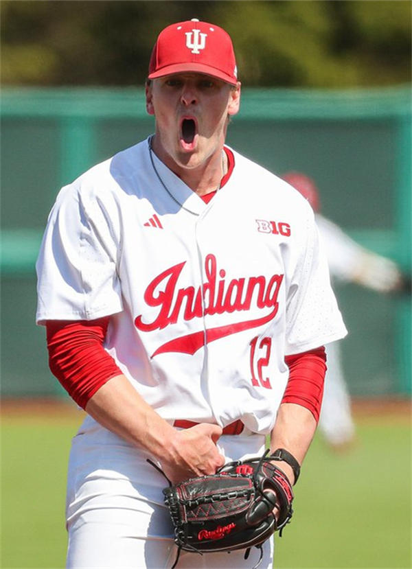 Mens Youth Indiana Hoosiers Custom adidas 2025 White College Baseball Game Jersey