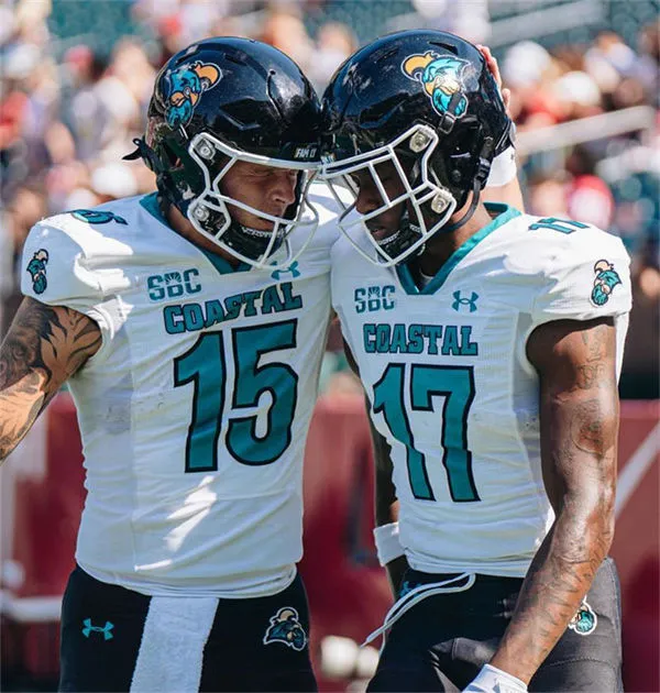 Coastal Carolina Chanticleers Custom White Under Armour NCAA College Football Jersey