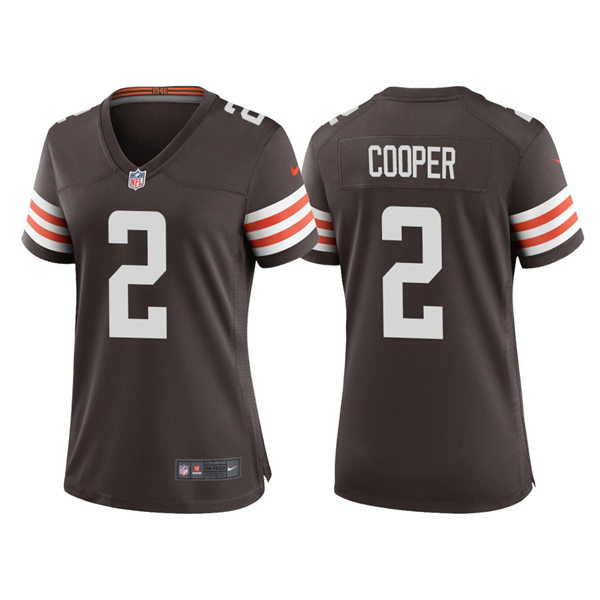 Women's Cleveland Browns #2 Amari Cooper Nike Brown Limited Jersey