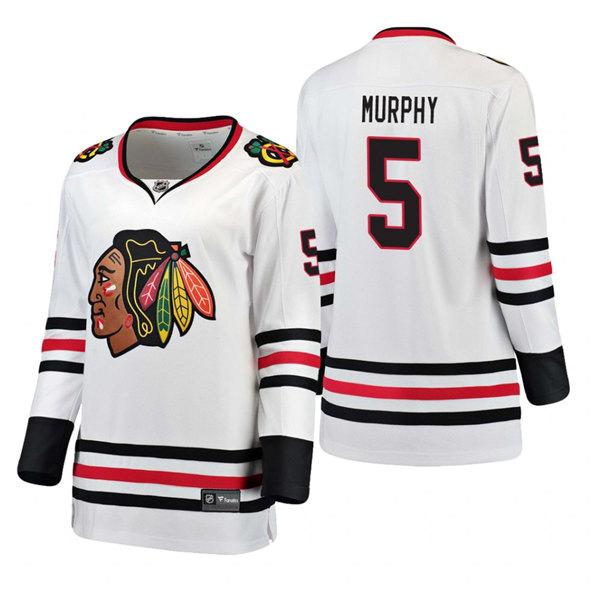 Womens Chicago Blackhawks #5 Connor Murphy Adidas Away White Jersey
